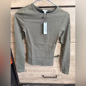 Garage Khaki Long Sleeve Tee